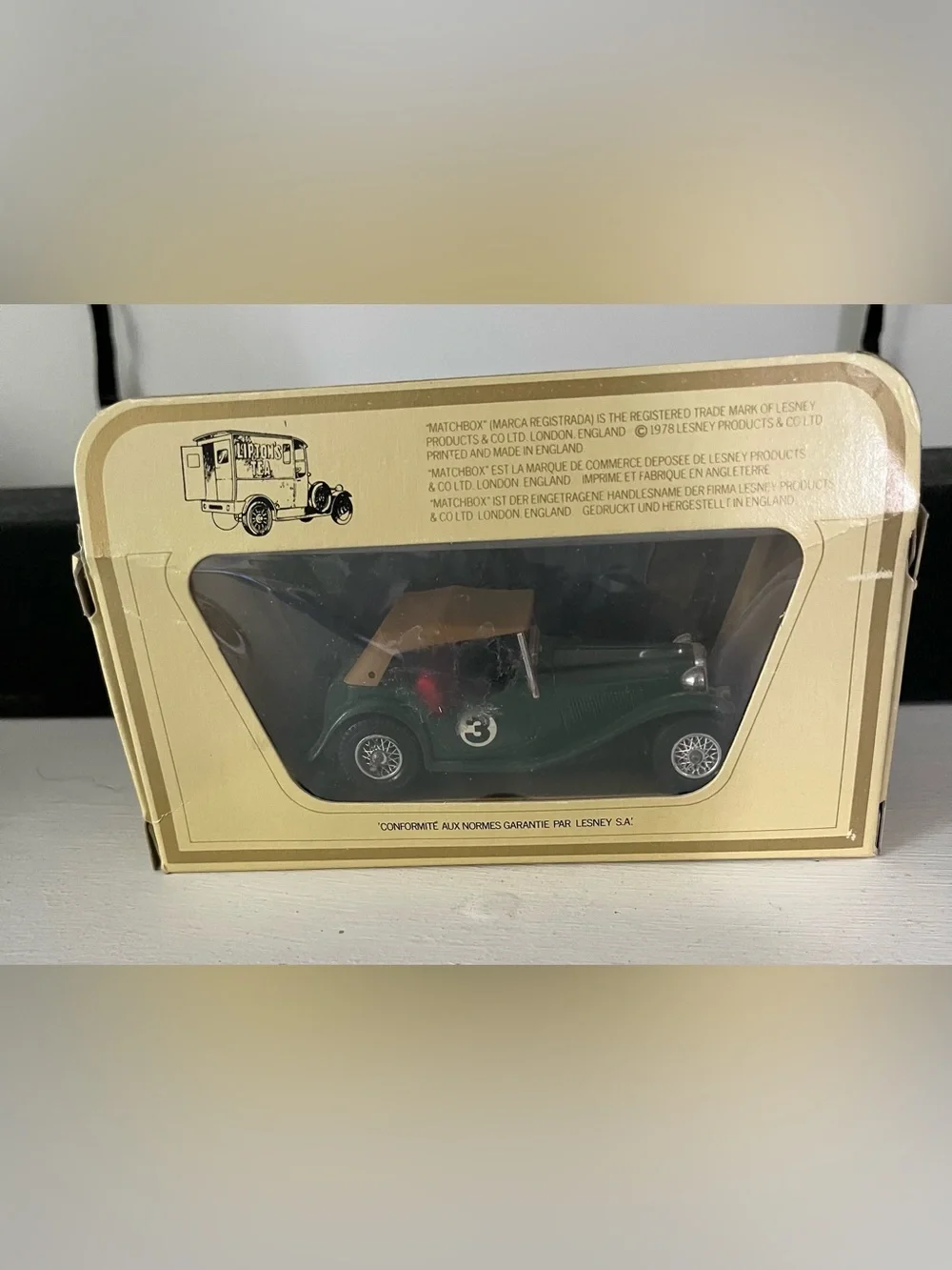 Vintage Matchbox Models of Yesteryear Y-8 1945 MG TC Green 1978 Lesney Boxed